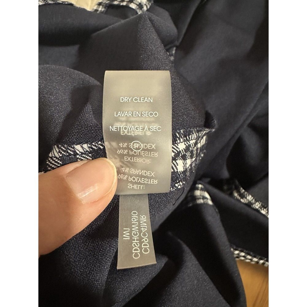 Calvin Klein Black and White Gingham Midi Dress - Picture 11 of 14